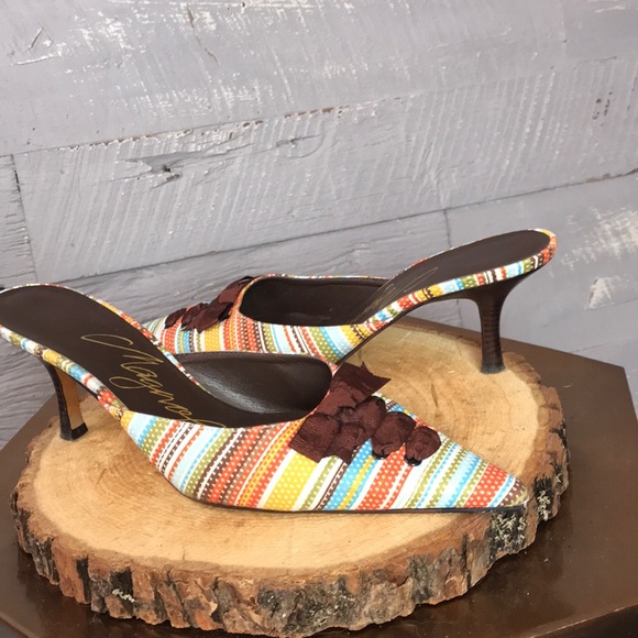 Adorable slip on lace up heels - Picture 4 of 7